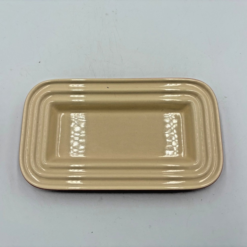 Replacement: Le Creuset Stoneware Red Butter Dish Bottom Only |Perfect Condition